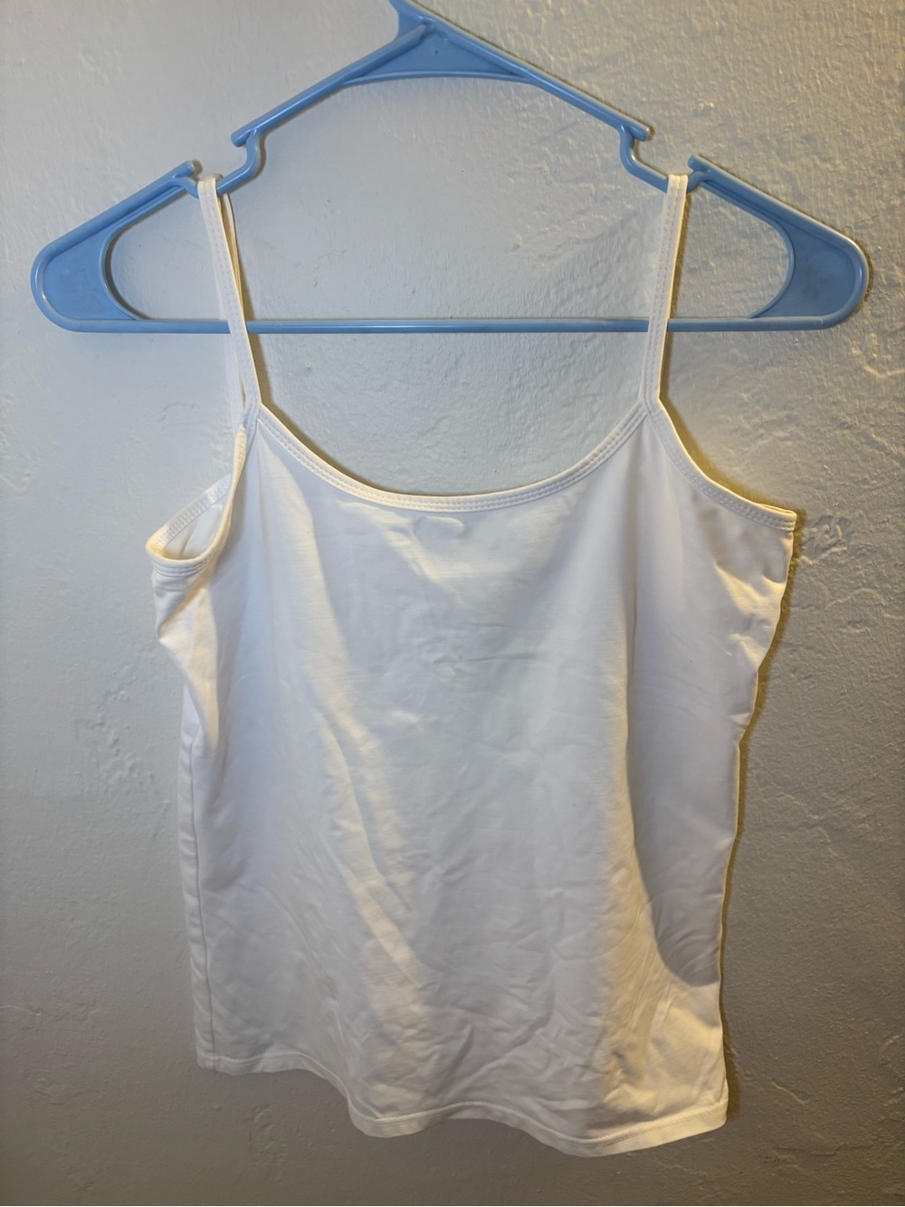 Women's White Spaghetti Strap Cami Tank Top
